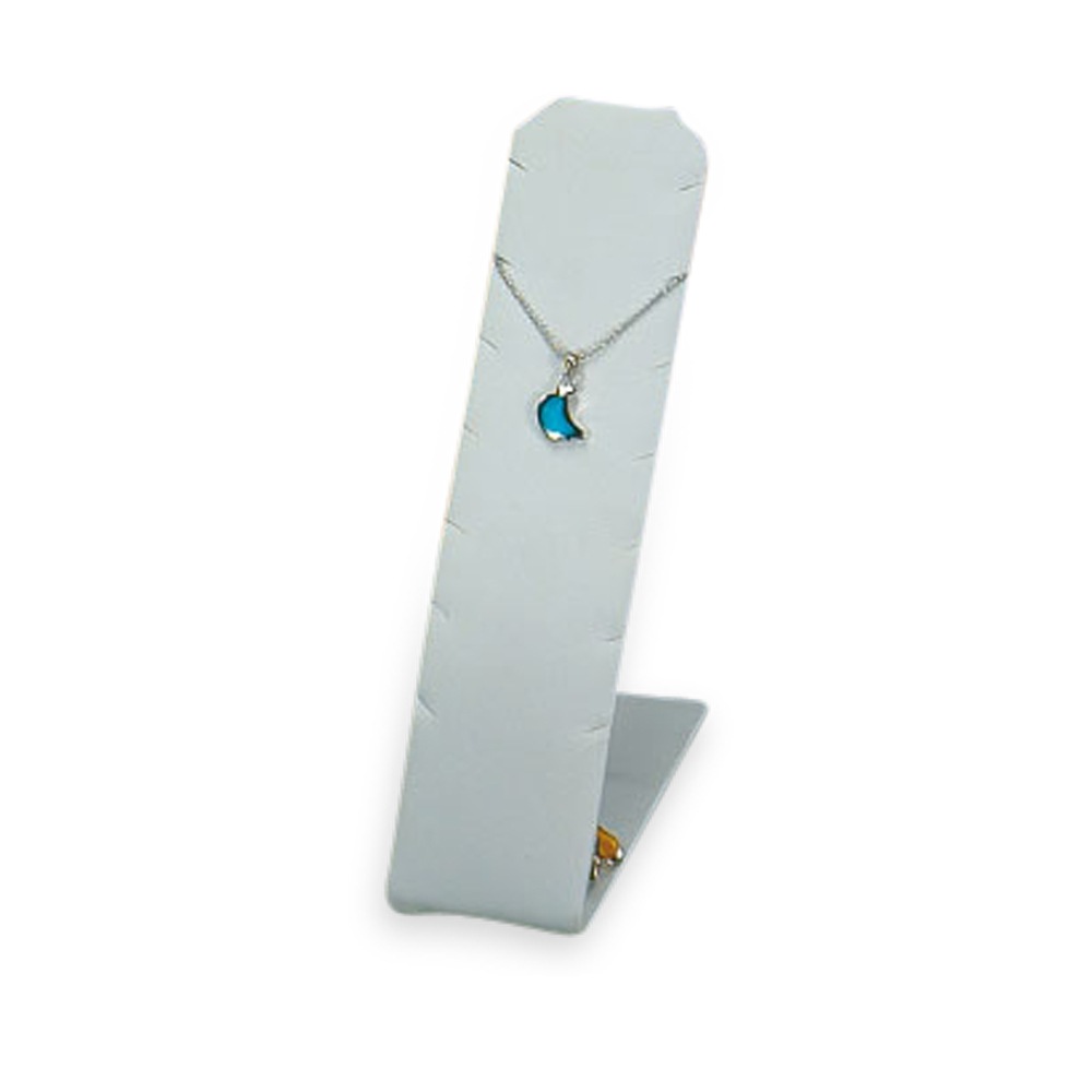 White Leatherette Pendant Stand