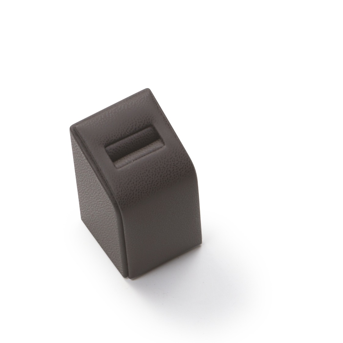 Chocolate Leatherette 1 Ring Slot Stand