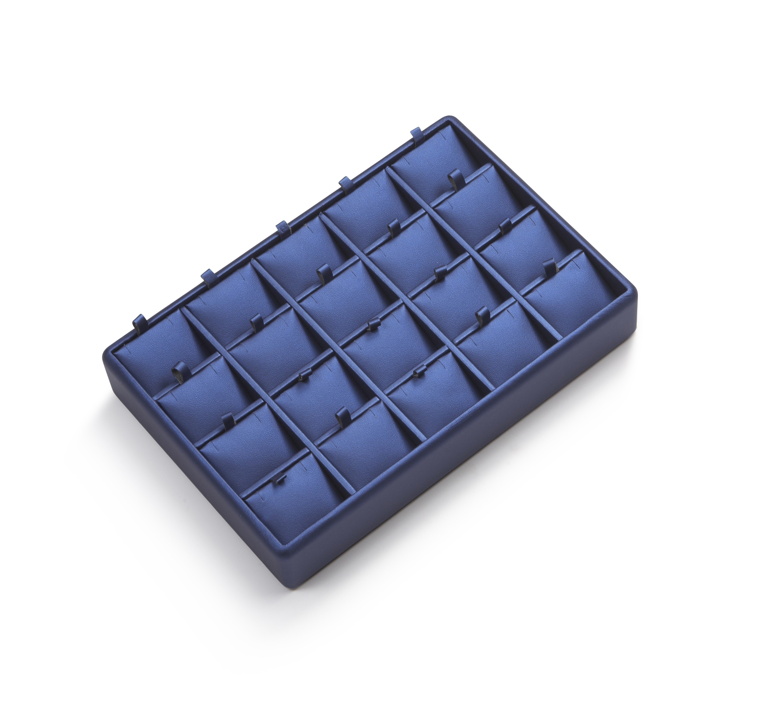 Navy Blue Leatherette 20 Pendant Tray